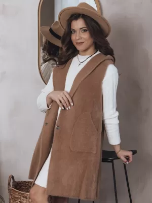 Vestă DSTREET ARTEMI TY4104 CĂMILĂ