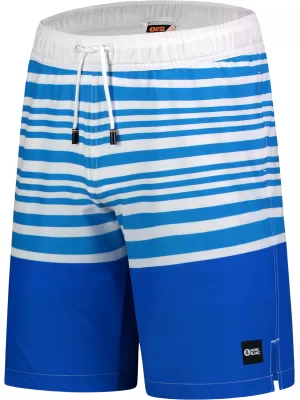 Pantaloni scurți de înot pentru bărbați NORDBLANC ATLANTIC NBSPM8020 BÍLOMODRÁ ALB ALBASTRU