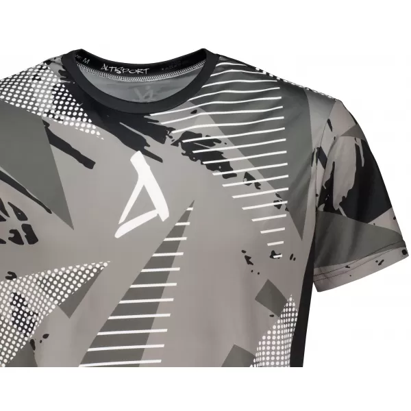  Tricou funcțional premium pentru bărbați ALTISPORT VOJ/ALM044TR01 ALB-NEGRU 