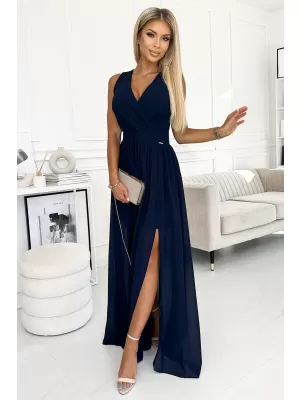 Rochie NUMOCO JUSTINE 362-7 ALBASTRU