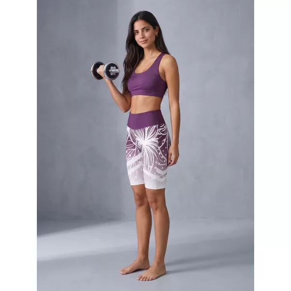  Jambiere funcționale premium pentru femei deasupra genunchiului ALTISPORT VOJ/ALW045LEG02 VIOLET/ALB 