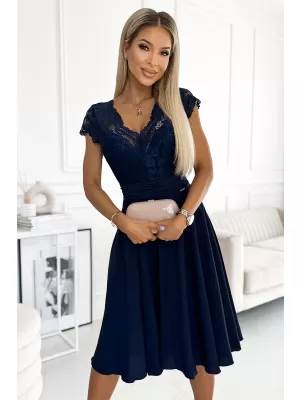 Rochie NUMOCO LINDA 381-4 ALBASTRU