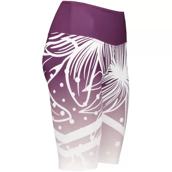  Jambiere funcționale premium pentru femei deasupra genunchiului ALTISPORT VOJ/ALW045LEG02 VIOLET/ALB 