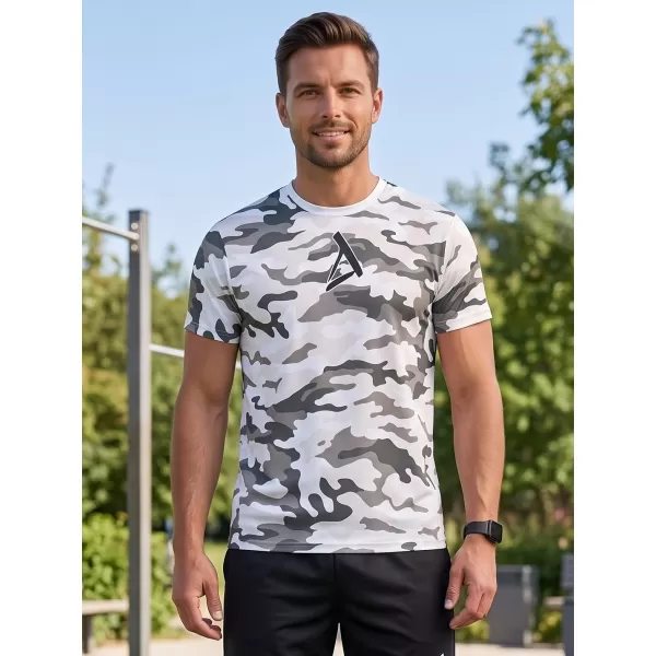  Tricou funcțional premium pentru bărbați ALTISPORT VOJ/ALM038TR01 ALB 