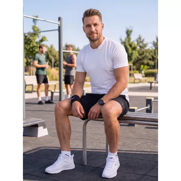  Tricou funcțional pentru bărbați ALTISPORT NoPrint NP/ALM421 ALB 