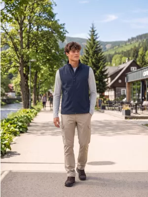 Vestă softshell pentru bărbați ALTISPORT NoPrint NP/ALM8211NJ BLEUMARIN/MARINĂ
