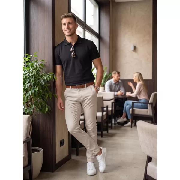  Tricou pentru bărbați cu guler ALTISPORT NoPrint NP/ALM302 EVIDENȚIERE ANTRACIT 