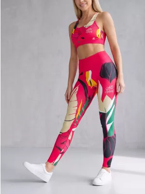 Jambiere funcționale lungi premium de damă ALTISPORT VOJ/ALW042LEG01 ROZ