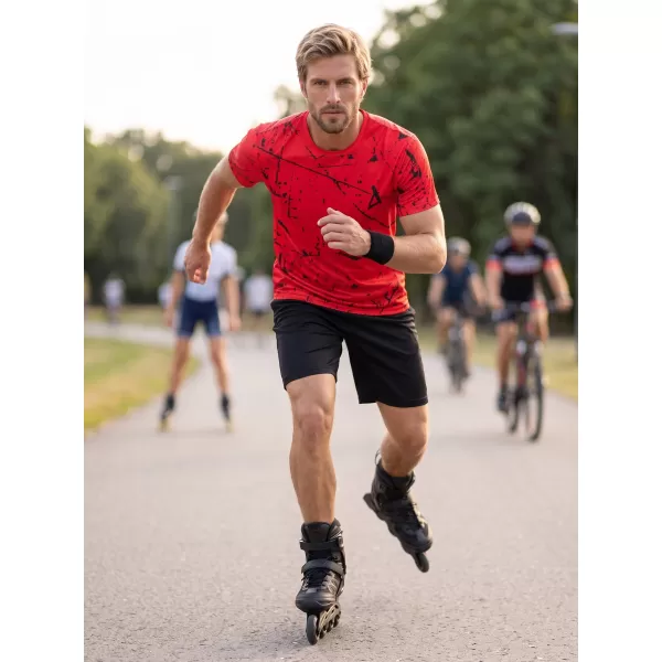  Tricou funcțional premium pentru bărbați ALTISPORT VOJ/ALM034TR01 ROȘU 