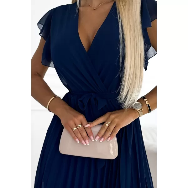  Rochie NUMOCO 424-3 ALBASTRU 