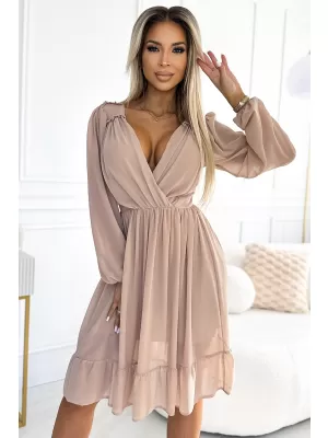 Rochie NUMOCO MILA 538-1 BEJ
