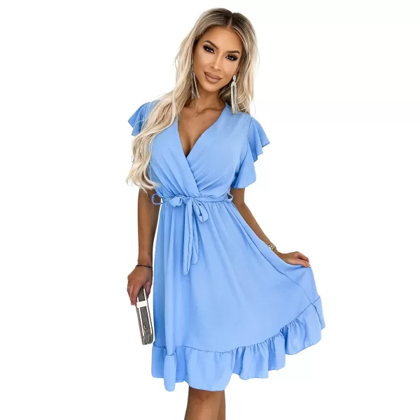  Rochie NUMOCO CORNELIA 455-2 ALBASTRU 