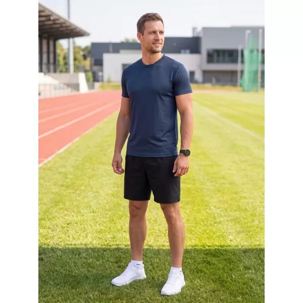  Tricou funcțional pentru bărbați ALTISPORT NoPrint NP/ALM421 ALBASTRU MARIN 