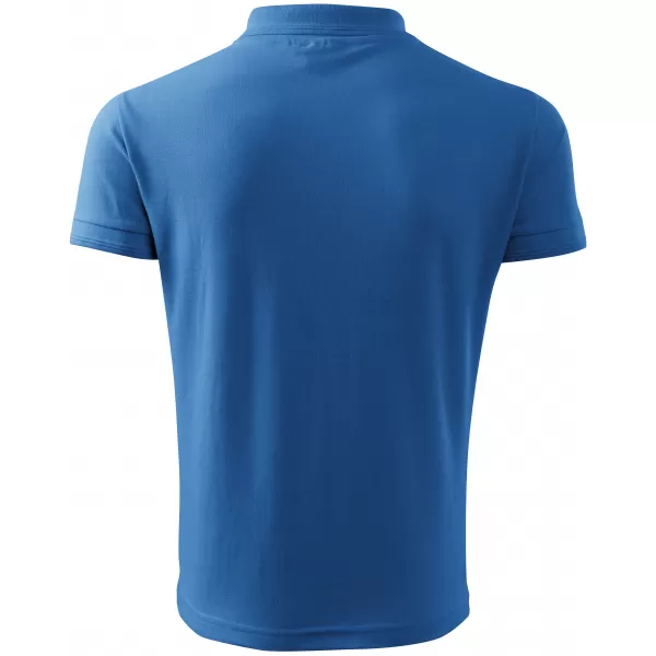  Tricou pentru bărbați cu guler ALTISPORT NoPrint NP/ALM302 ALBASTRU AZUR 