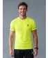 Tricou de compresie funcțional premium cu mâneci scurte pentru bărbați ALTISPORT VOJ/ALM000TR04 GALBEN NEON