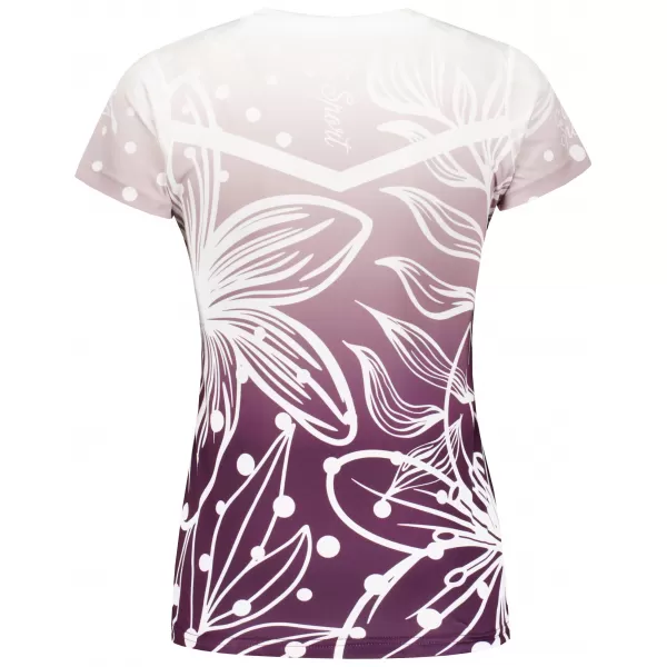  Tricou funcțional premium pentru femei ALTISPORT VOJ/ALW045TR01 VIOLET/ALB 