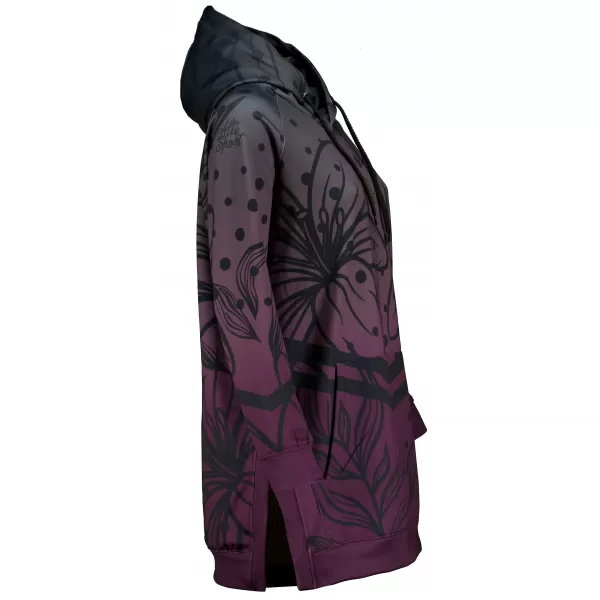  Hanorac funcțional premium pentru femei ALTISPORT VOJ/ALW045MI03 VIOLET/NEGRU 