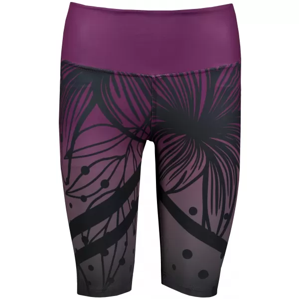  Jambiere funcționale premium pentru femei deasupra genunchiului ALTISPORT VOJ/ALW045LEG02 VIOLET/NEGRU 