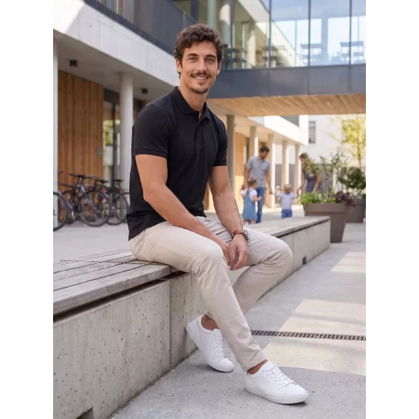  Tricou pentru bărbați cu guler ALTISPORT NoPrint NP/ALM302 GRI ABANOS 