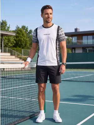 Tricou funcțional premium pentru bărbați ALTISPORT VOJ/ALM043TR01 ALB