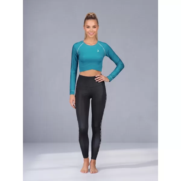  Crop top funcțional premium pentru femei, cu mâneci lungi ALTISPORT VOJ/ALW000TR04 KEROSENUL 