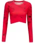 Crop top funcțional premium pentru femei, cu mâneci lungi ALTISPORT VOJ/ALW034TR04 ROȘU