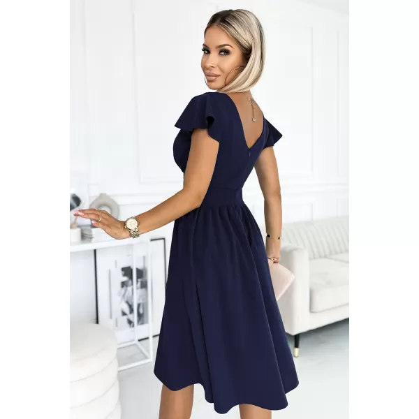  Rochie NUMOCO MATILDE 425-3 ALBASTRU 