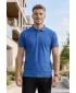 Tricou pentru bărbați cu guler ALTISPORT NoPrint NP/ALM302 ALBASTRU AZUR