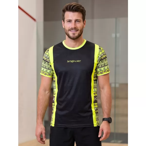  Tricou funcțional premium pentru bărbați ALTISPORT VOJ/ALM043TR01 GALBEN NEON 