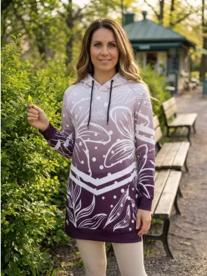 Hanorac funcțional premium pentru femei ALTISPORT VOJ/ALW045MI03 VIOLET/ALB