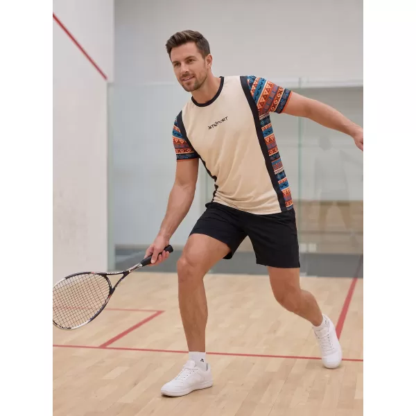  Tricou funcțional premium pentru bărbați ALTISPORT VOJ/ALM043TR01 BEJ 