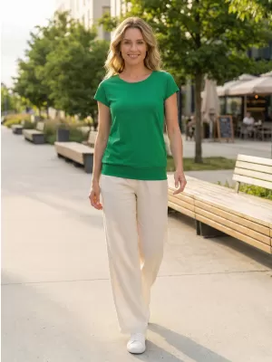Tricou de damă ALTISPORT NoPrint NP/ALW021 VERDE MEDIU