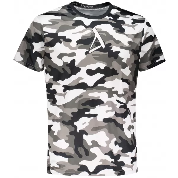  Tricou funcțional premium pentru bărbați ALTISPORT VOJ/ALM038TR01 ALB-NEGRU 
