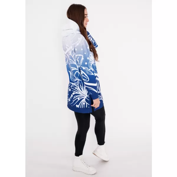  Hanorac funcțional premium pentru femei ALTISPORT VOJ/ALW045MI03 BLEUMARIN/ALB 