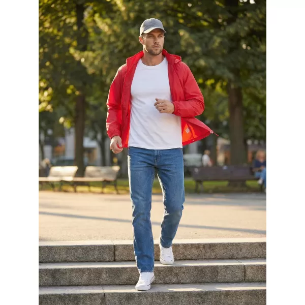  Jachetă pentru bărbați ALTISPORT NoPrint NP/ALM2311NJ LUMINA ROSIE 