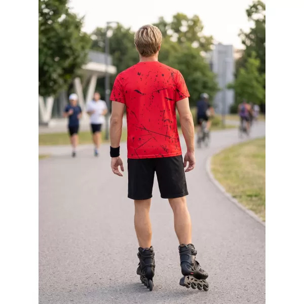  Tricou funcțional premium pentru bărbați ALTISPORT VOJ/ALM034TR01 ROȘU 