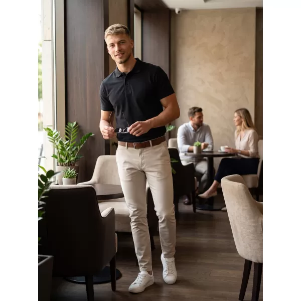  Tricou pentru bărbați cu guler ALTISPORT NoPrint NP/ALM302 EVIDENȚIERE ANTRACIT 