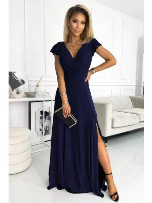Rochie NUMOCO CRYSTAL 411-3 ALBASTRU ÎNCHIS