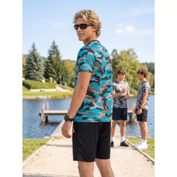  Tricou funcțional premium pentru bărbați ALTISPORT VOJ/ALM038TR01 KEROSEN/NEGRU 