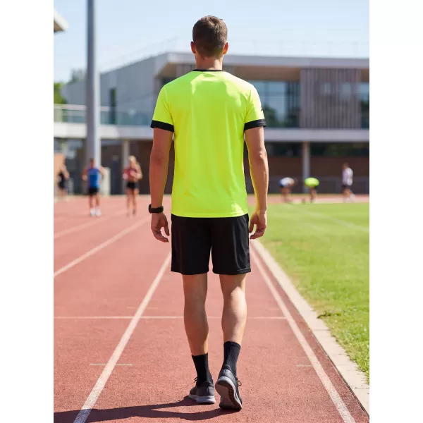  Tricou funcțional premium pentru bărbați ALTISPORT VOJ/ALM040TR01 GALBEN NEON 