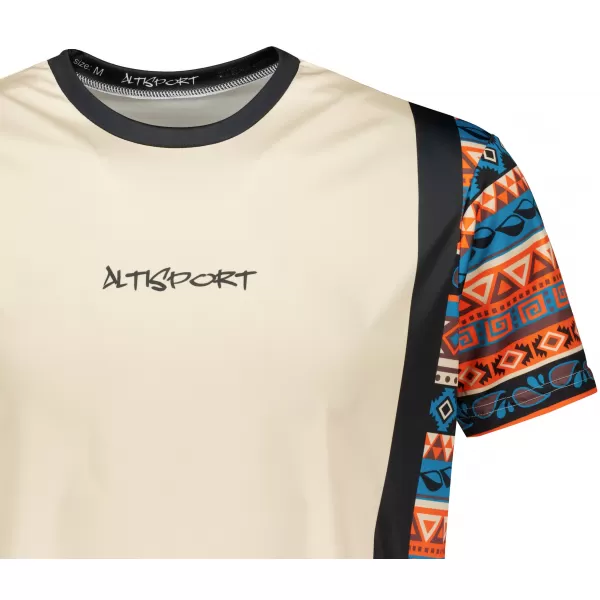  Tricou funcțional premium pentru bărbați ALTISPORT VOJ/ALM043TR01 BEJ 