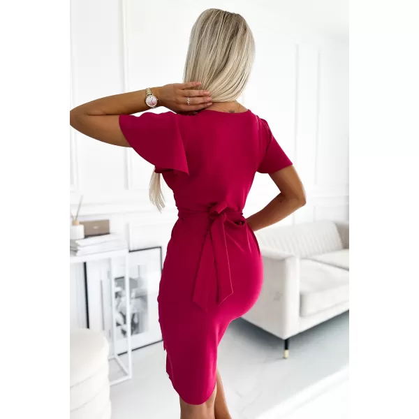  Rochie NUMOCO NINA 479-4 ROZ ÎNCHIS 