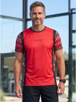 Tricou funcțional premium pentru bărbați ALTISPORT VOJ/ALM043TR01 ROȘU