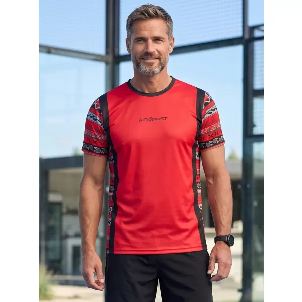  Tricou funcțional premium pentru bărbați ALTISPORT VOJ/ALM043TR01 ROȘU 