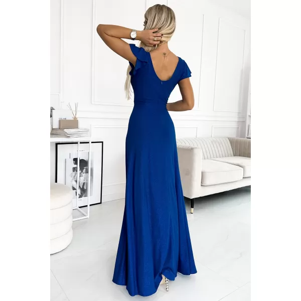  Rochie NUMOCO CRYSTAL 411-9 ALBASTRU 