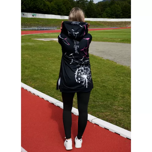  Hanorac funcțional premium pentru femei ALTISPORT VOJ/ALW035MI03 NEGRU ROZ 