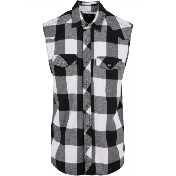  Cămașă bărbați BRANDIT BD4031 ALB/NEGRU Brandit1 