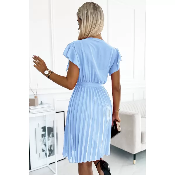  Rochie NUMOCO 424-5 ALBASTRU 