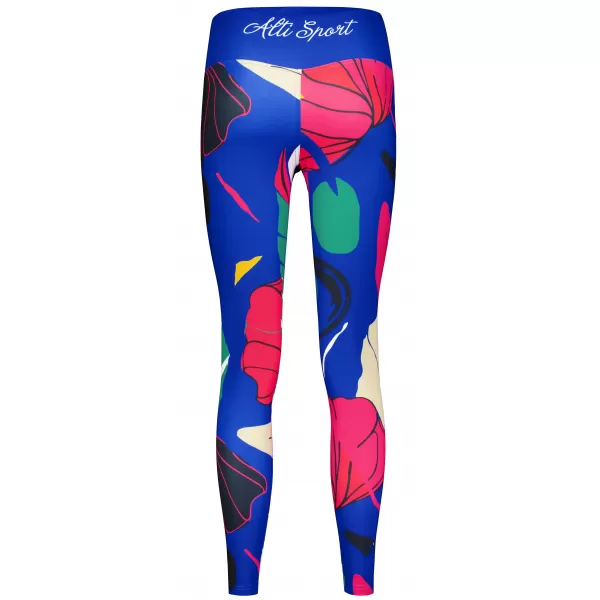  Jambiere funcționale lungi premium de damă ALTISPORT VOJ/ALW042LEG01 ALBASTRU 