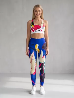Jambiere funcționale lungi premium de damă ALTISPORT VOJ/ALW042LEG01 ALBASTRU